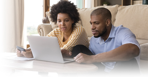 Couple on Laptop